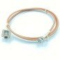 N TYPE PANEL - BNC MALE RG-142 JUMPER RF CABLE SUHNER 1.5METER