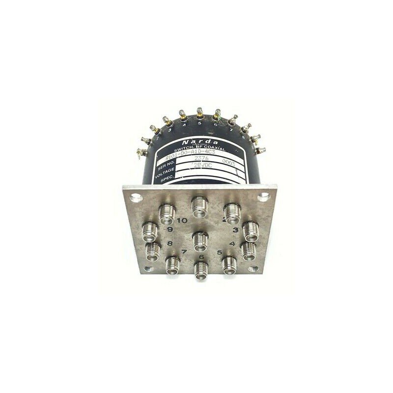 SP10T SMA DC-18GHZ COAXIAL SWITCH NARDA 9101-D0-A1D-4C3