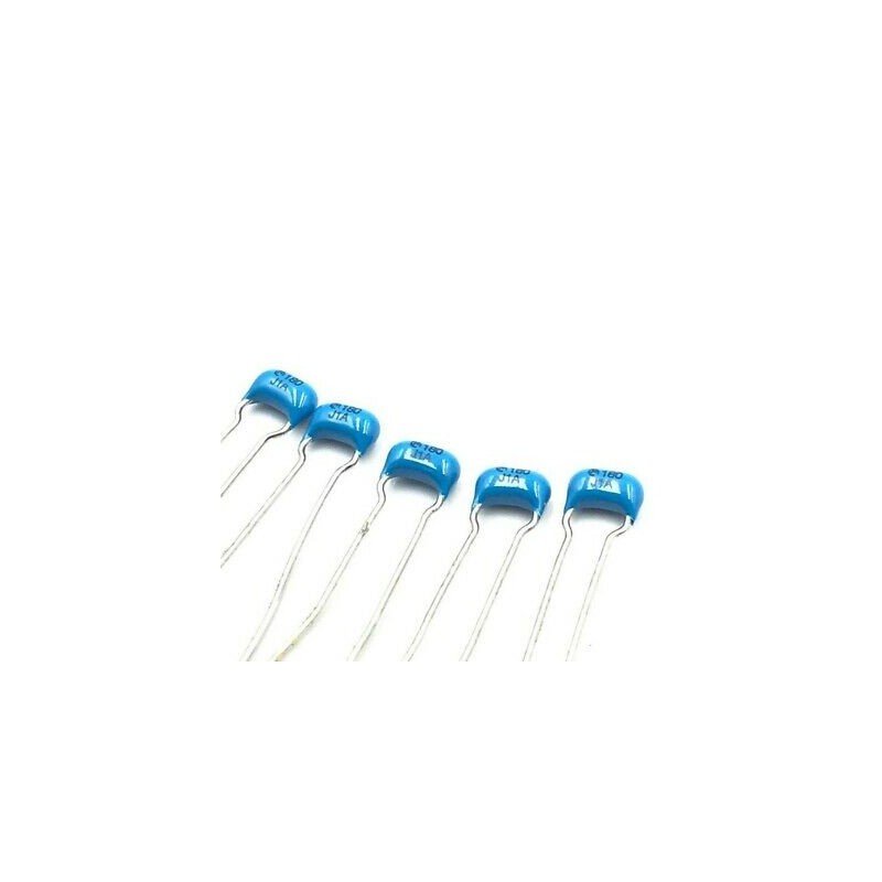 18PF 100V RADIAL CERAMIC DISC CAPACITOR MURATA QTY:5
