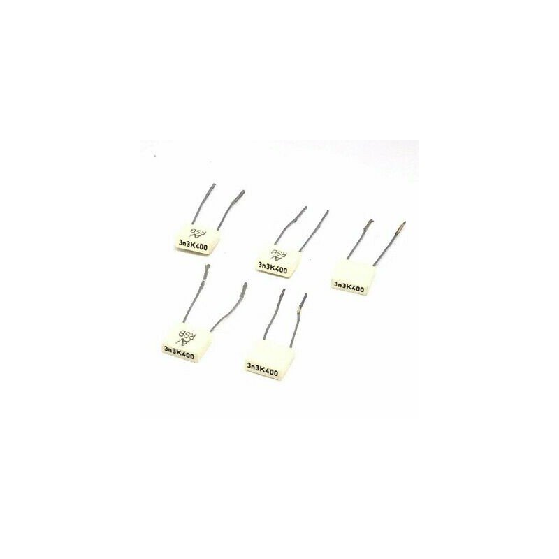 3.3NF 3300PF 400V 10% RADIAL FILM CAPACITOR ARCOTRONICS QTY:5