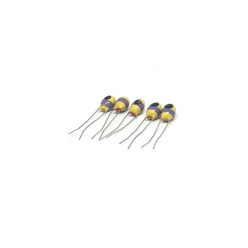 47uF 20V RADIAL DIP TANTALUM CAPACITOR KEMET  QTY:5