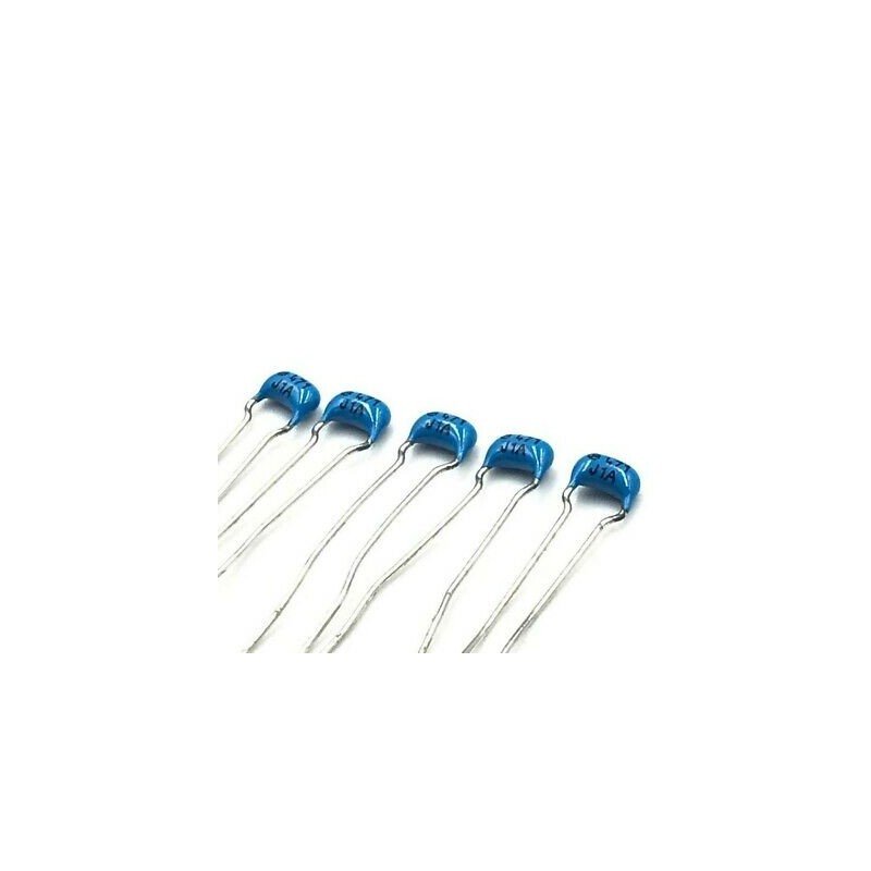 0.47NF 470PF 100V RADIAL CERAMIC DISC CAPACITOR MURATA QTY:5