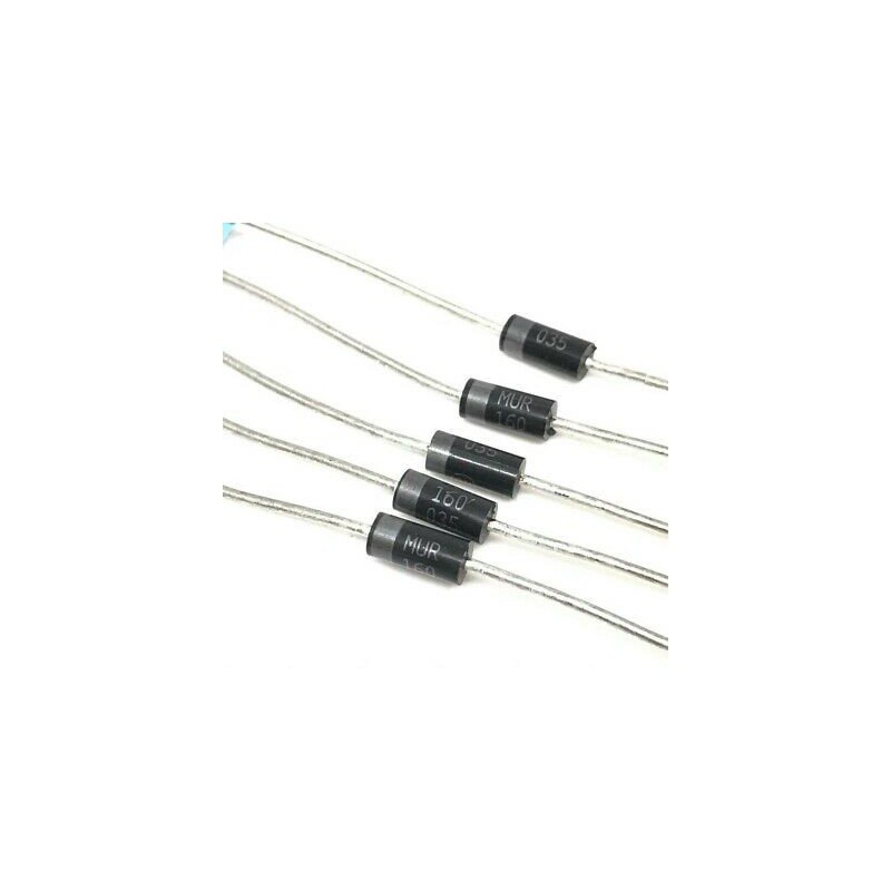 MUR160RL 600V 1A Rectifier Diode On Semiconductor DO-41 QTY:5