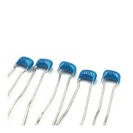 0.27NF 270PF 100V RADIAL CERAMIC DISC CAPACITOR MURATA QTY:5