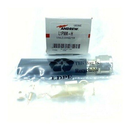 N TYPE MALE FOR 1/4" CONNECTOR L1PNM-H ANDREW
