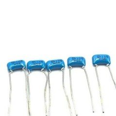 1UF 1000NF 100V RADIAL CERAMIC DISC CAPACITOR MURATA QTY:5