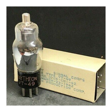 VT49 ELECTRON VACUUM TUBE VALVE RAYTHEON