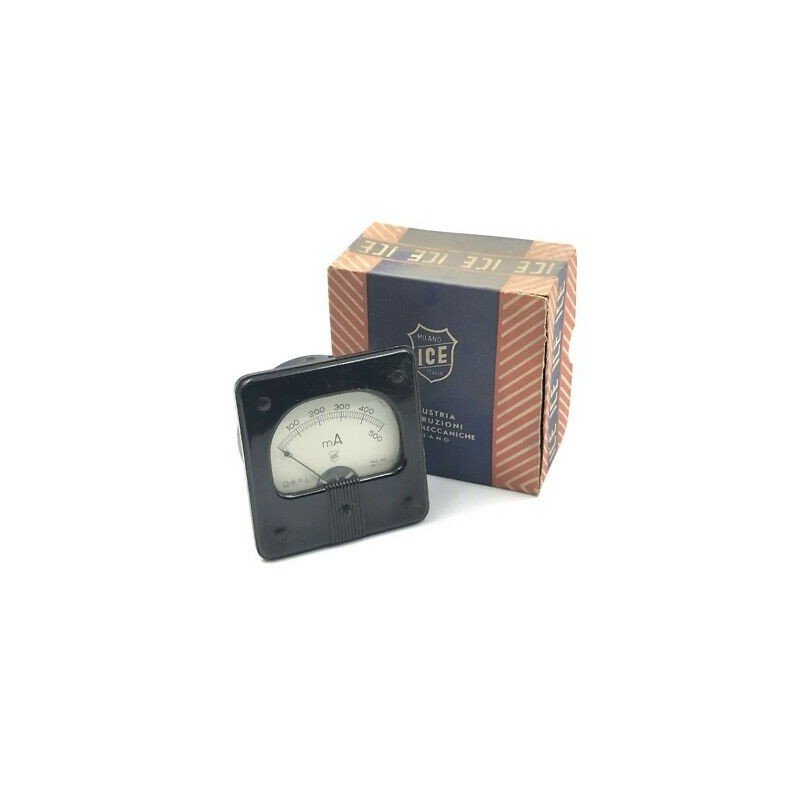 0-500MA DC AMMETER AMPERE METER ICE 7.6X7.6X4.5CM