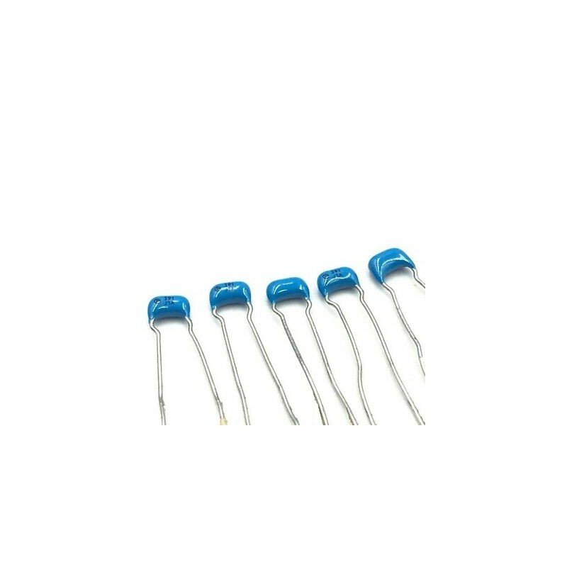 0.39NF 390PF 100V RADIAL CERAMIC DISC CAPACITOR MURATA QTY:5