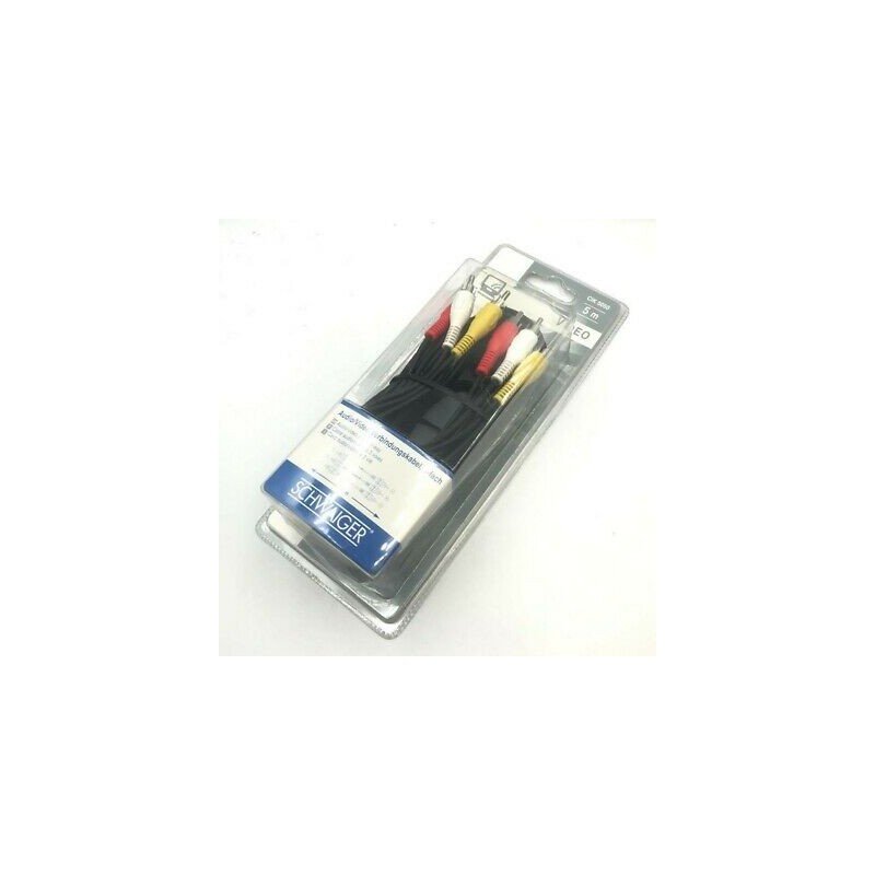 SCHWAIGER CIK 5050 3RCA MALE TO 3RCA MALE AUDIO CABLE 5M
