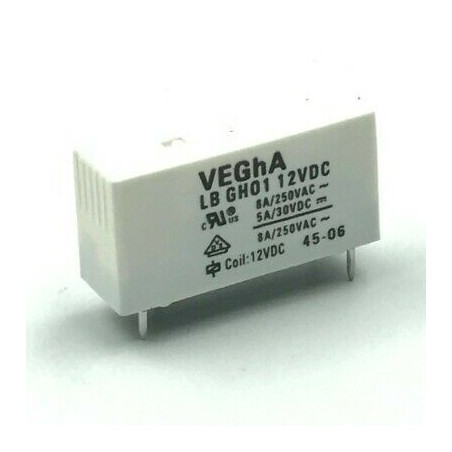 12VDC 12V 1P-N/O RELAY 8A/250VAC LBGH01-12VDC