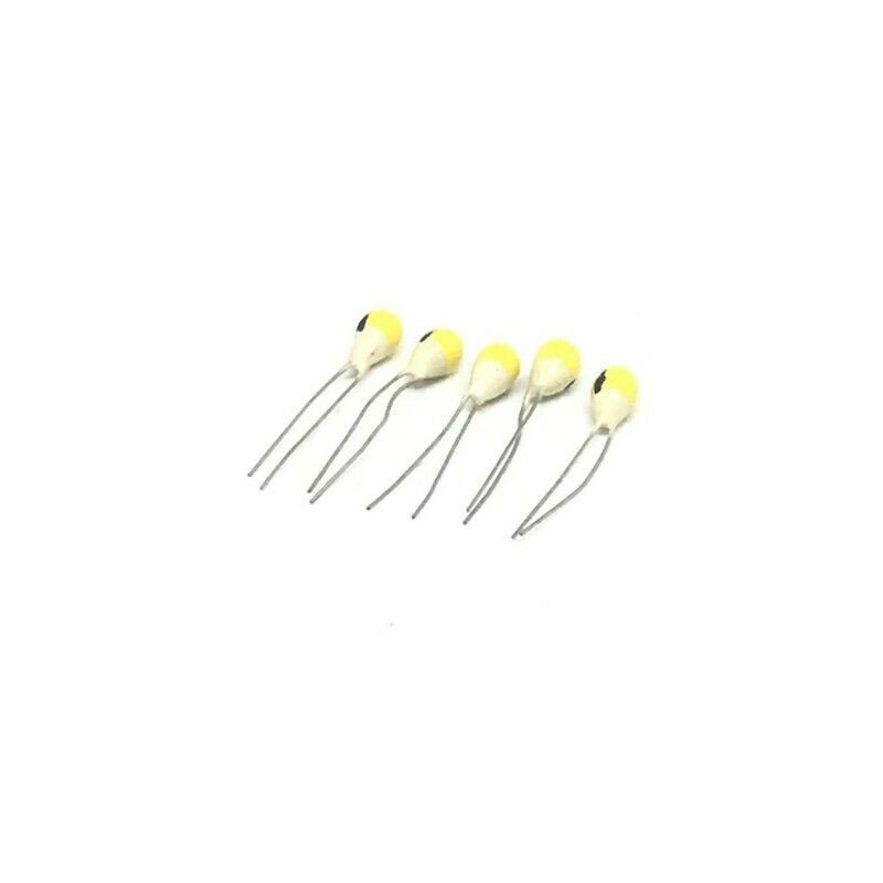 400nF 0.4uF 40V RADIAL DIP TANTALUM CAPACITOR KEMET  QTY:5