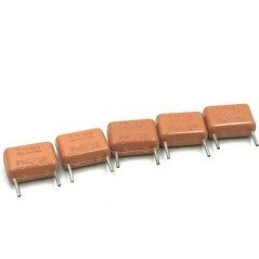 0.1UF 100NF 100V RADIAL FILM CAPACITOR PMT/2R ITT QTY:5