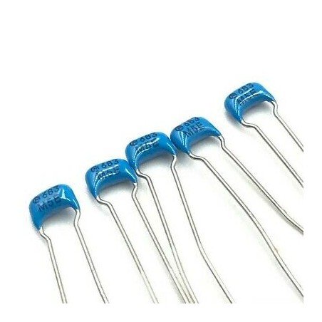 68NF 68000PF 100V RADIAL CERAMIC DISC CAPACITOR MURATA QTY:5