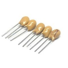 2.2uF 50V RADIAL DIP TANTALUM CAPACITOR KEMET  QTY:5