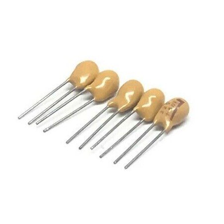 2.2uF 50V RADIAL DIP TANTALUM CAPACITOR KEMET  QTY:5