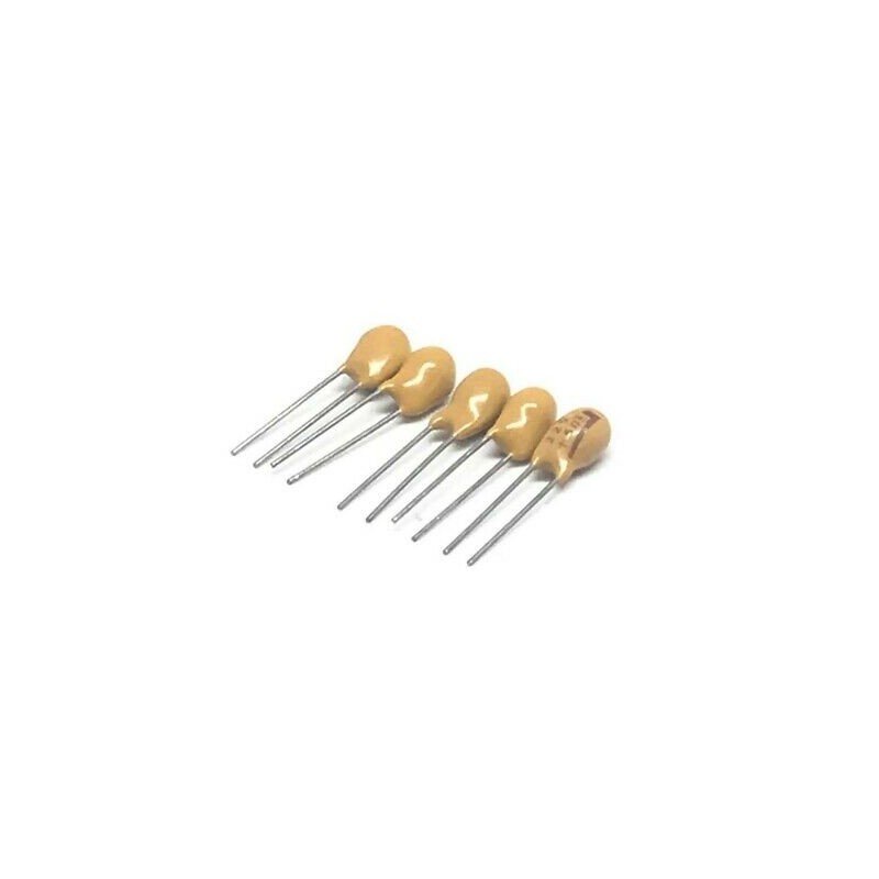 1uF 50V RADIAL DIP TANTALUM CAPACITOR KEMET QTY:5