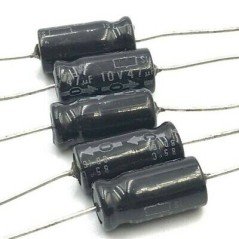 47UF 10V AXIAL ELECTROLYTIC CAPACITOR QTY:5
