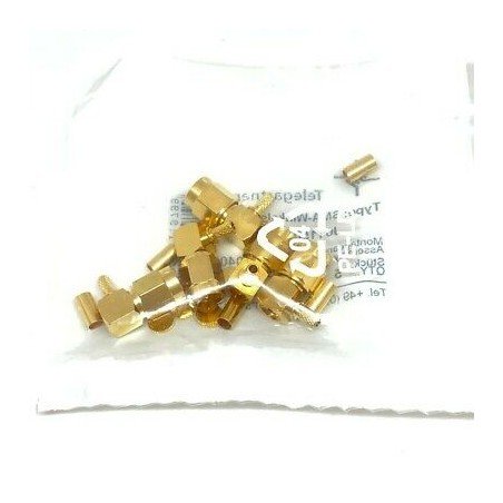 J01150A0061 TELEGARTNER SMA (M) CONNECTOR RIGHT ANGLE RG316 QTY:5