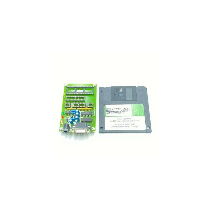 PIC-01 MICROCONTROLLER PROGRAMMER FOR PIC AND 24CXX