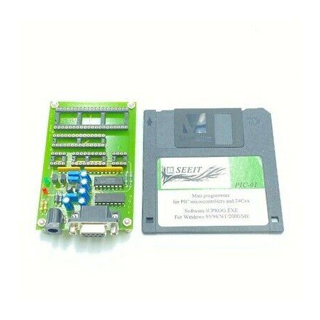 PIC-01 MICROCONTROLLER PROGRAMMER FOR PIC AND 24CXX