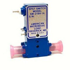 SW-2184-1A AMERICAN MICROWAVE SPST SWITCH 0.5-18GHZ OPT 3.4.9
