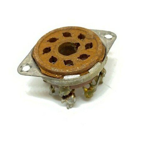 EL-34 6L6 TUBE SOCKET 8-PIN USED