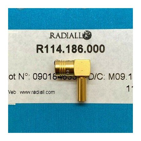 R114186000 RADIALL SMB (F) CONNECTOR RG-316 RG-179