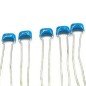 0.12NF 120PF 100V RADIAL CERAMIC DISC CAPACITOR MURATA QTY:5