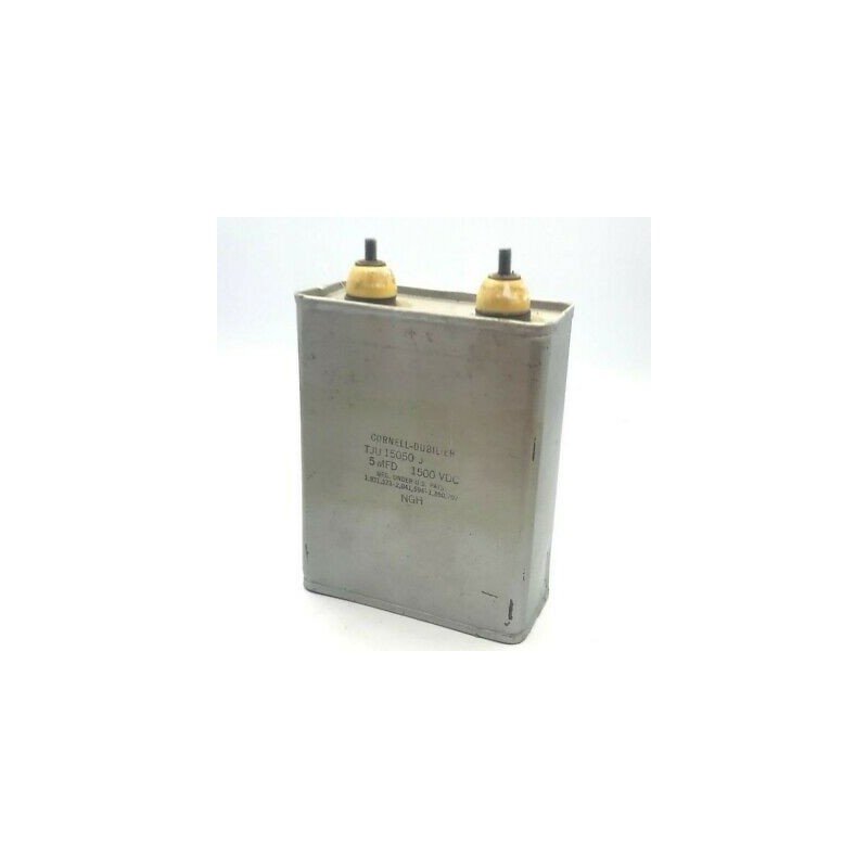 5UF 1500V 1.5KV PAPER IN OIL CAPACITOR CORNELL DUBILIER
