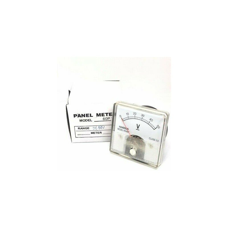 0-50V DC ANALOG  PANEL METER VOLTMETER HS-60P HANDSUN