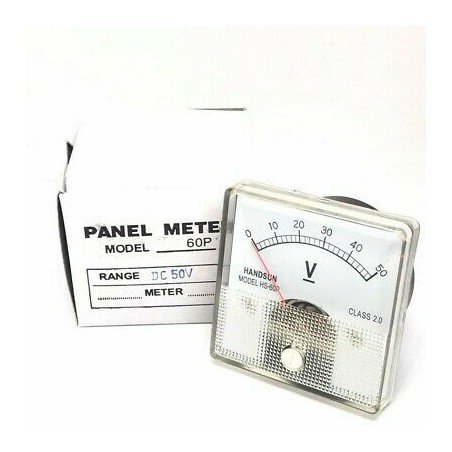 0-50V DC ANALOG  PANEL METER VOLTMETER HS-60P HANDSUN
