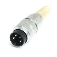 XLR AUDIO PLUG CONNECTOR 4PIN MALE METAL BODY
