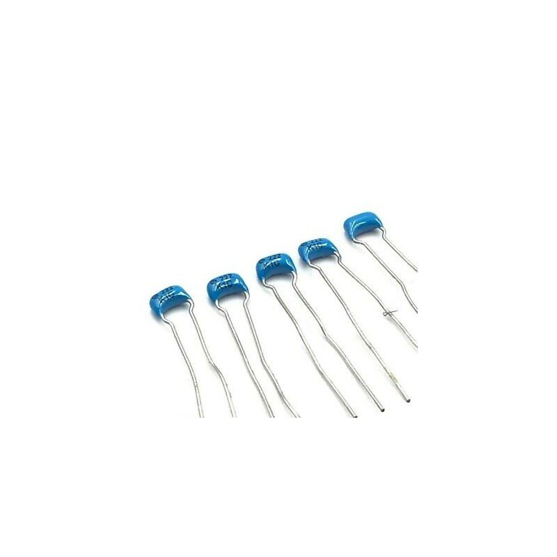 2.2NF 2200PF 100V RADIAL CERAMIC DISC CAPACITOR MURATA QTY:5