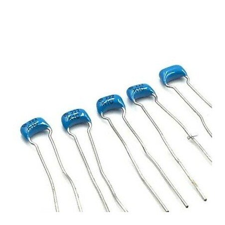 2.2NF 2200PF 100V RADIAL CERAMIC DISC CAPACITOR MURATA QTY:5