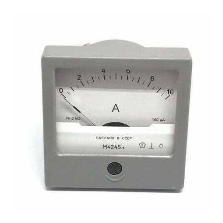 0-10A DC ANALOG PANEL METER AMMETER M4245 60X60mm