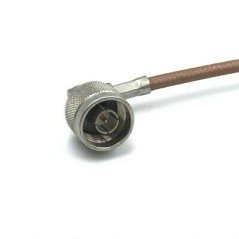 N Male Angle To N Male Coaxial Cable RG142 L:35cm