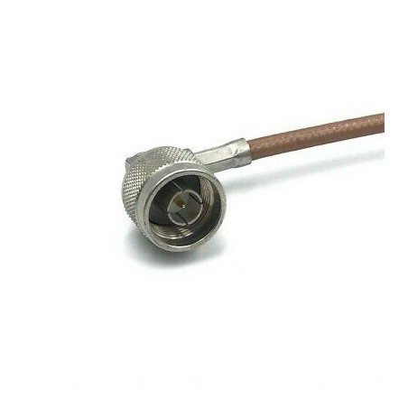 N Male Angle To N Male Coaxial Cable RG142 L:35cm