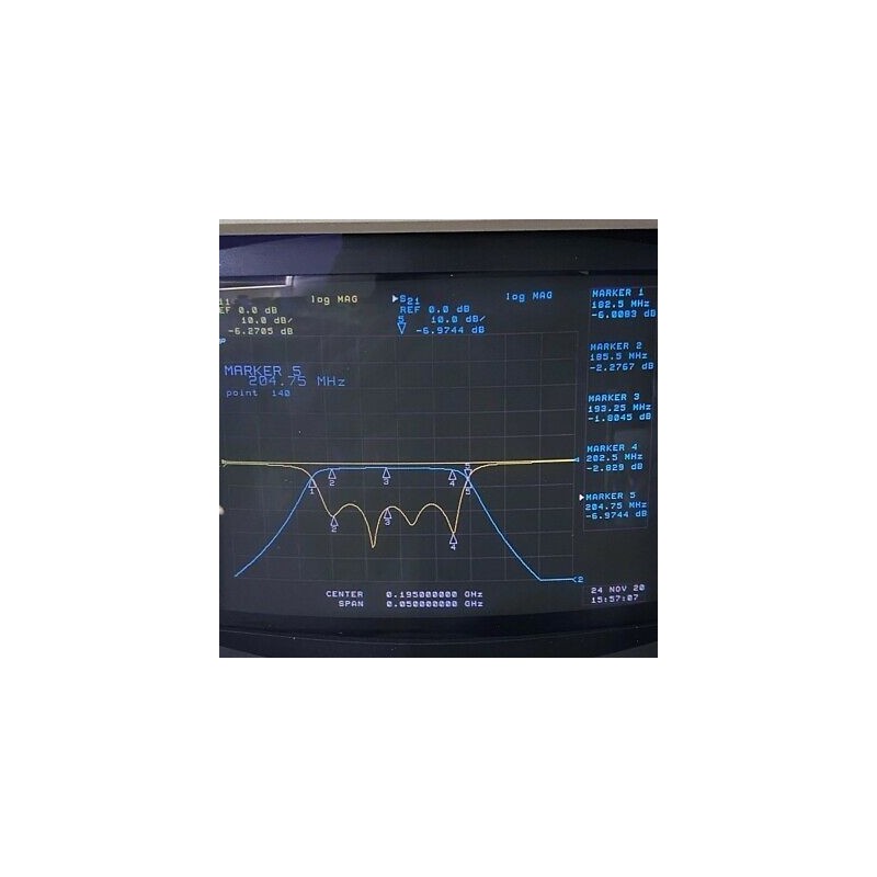 TBP195-19.5-6EF1 TELONIC N Type 195Mhz 185-203Mhz Band Pass Filter