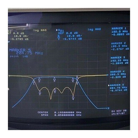 TBP195-19.5-6EF1 TELONIC N Type 195Mhz 185-203Mhz Band Pass Filter