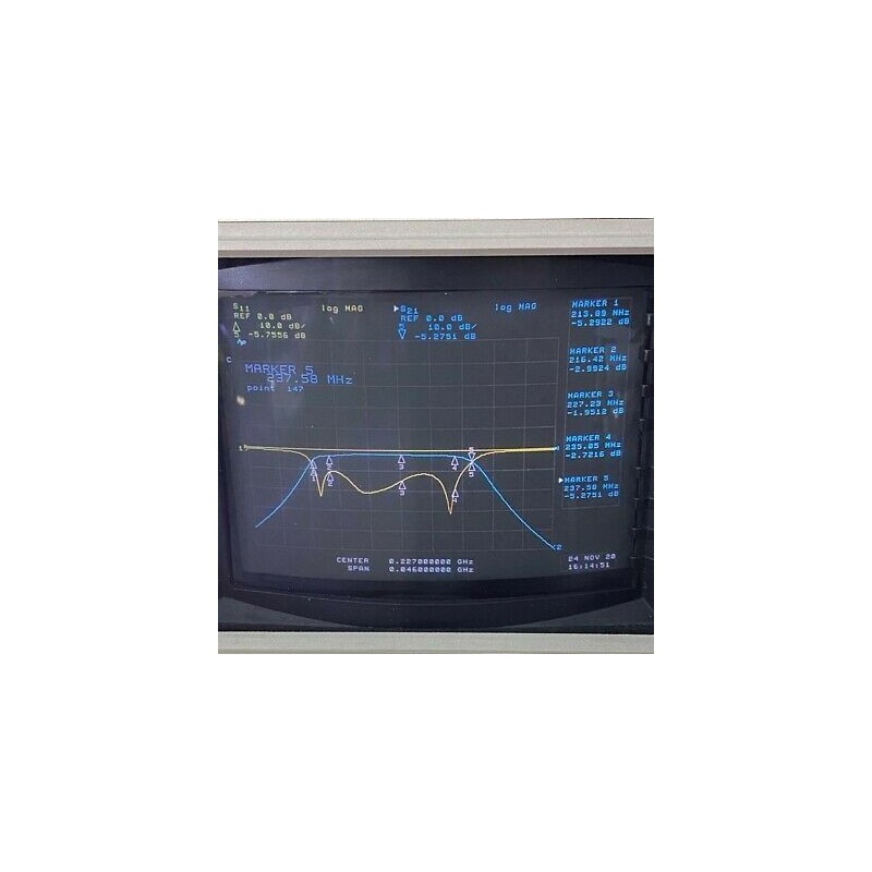 TBP227-22.7-6EF1 TELONIC N Type 227Mhz 216-235Mhz Band Pass Filter