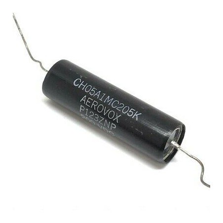 2UF 200V 200VDC Axial Metalized Polyester Capacitor CH05A1MC205K Aerovox