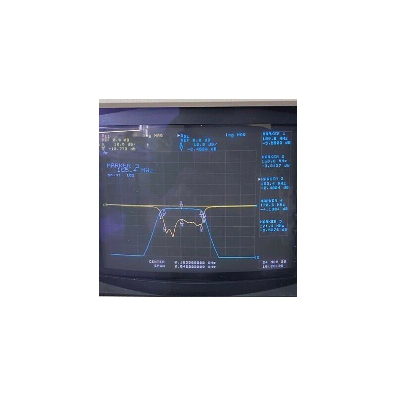 8BE165/10-AB TELONIC N Type 165Mhz 160-170Mhz Band Pass Filter