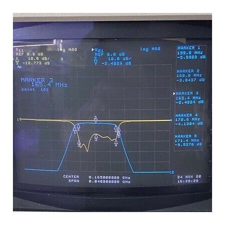 8BE165/10-AB TELONIC N Type 165Mhz 160-170Mhz Band Pass Filter