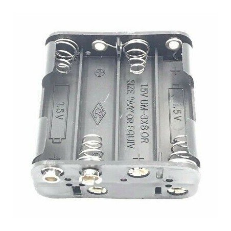 12V 8xAA 8-slot battery Clip Slot Storage Holder Box Case