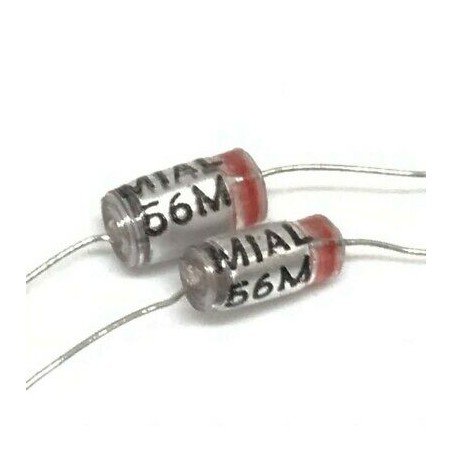 50pF 160V 20% Axial Polystyrene Capacitor Mial QTY:2