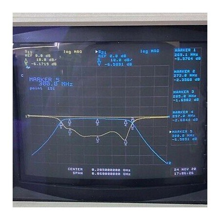 TBP285-28.5-6EF1 TELONIC N Type 285Mhz 273-297Mhz Band Pass Filter