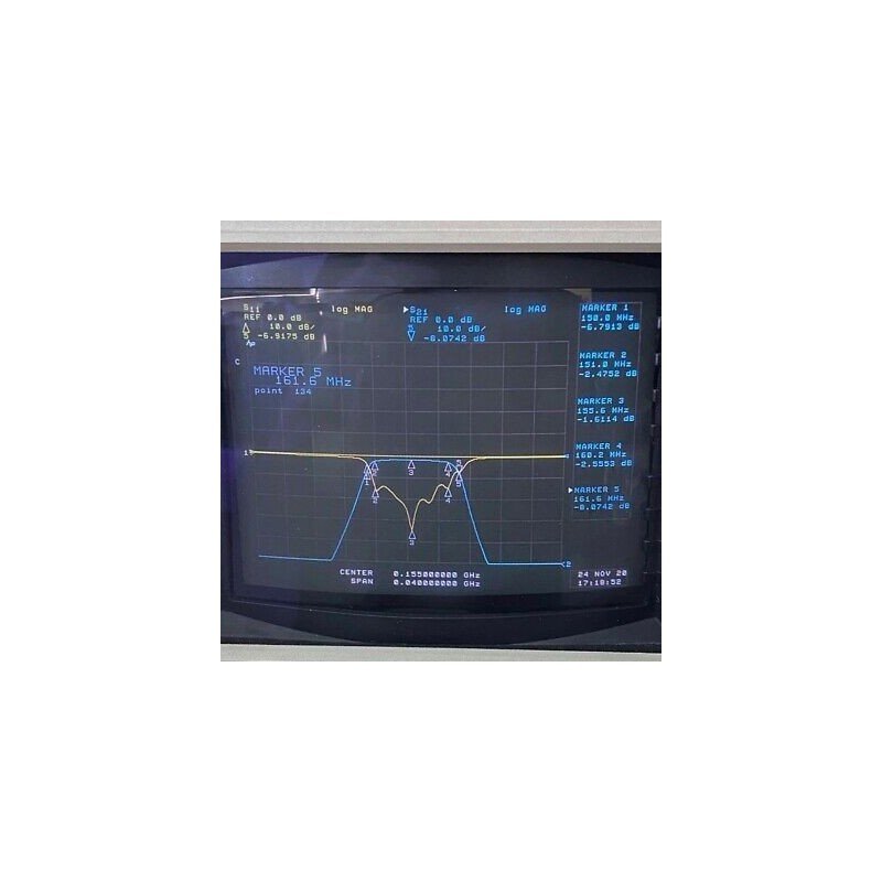 8BE155/10-AB TELONIC N Type 155Mhz 150-160Mhz Band Pass Filter