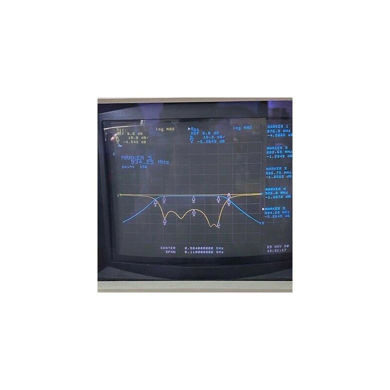 TBA904-50-4FE1 TELONIC N Type 904Mhz 880-930Mhz Band Pass Filter