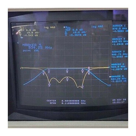 TBA904-50-4FE1 TELONIC N Type 904Mhz 880-930Mhz Band Pass Filter